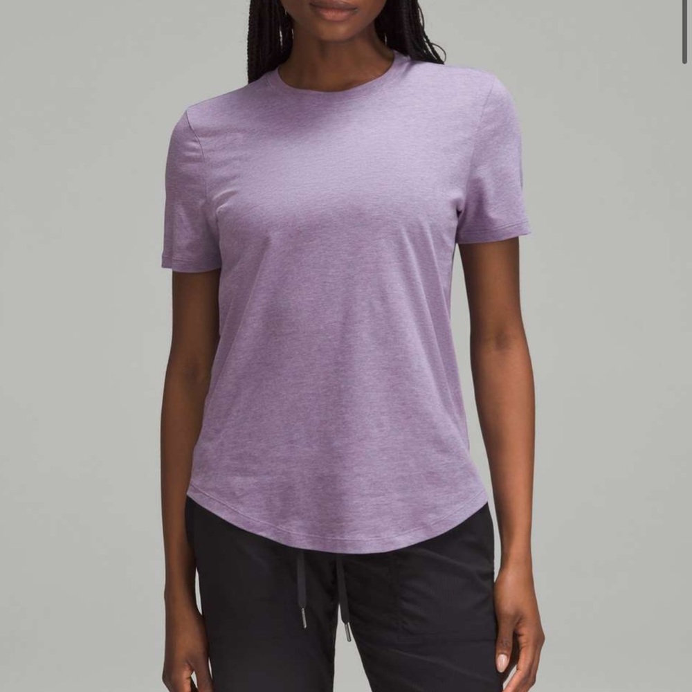 Lululemon Love Crewneck T-Shirt 18 Heathered Purple Ash